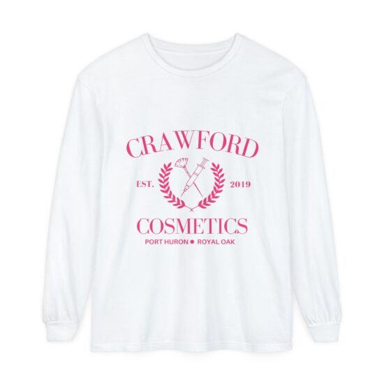 White long sleeve shirt with 